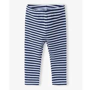 5.10.15 Navy Blue & White Stripes Under Frock Capri Legging 11388