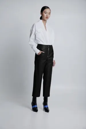 70% OFF Vegan leather pants black