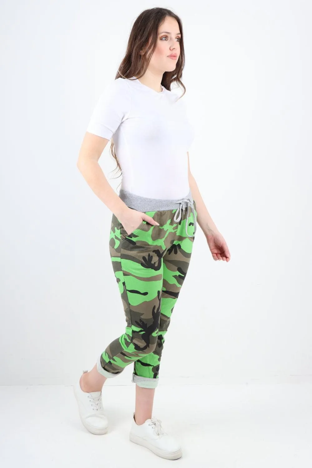 Camo Print  Cotton Ladies Trouser