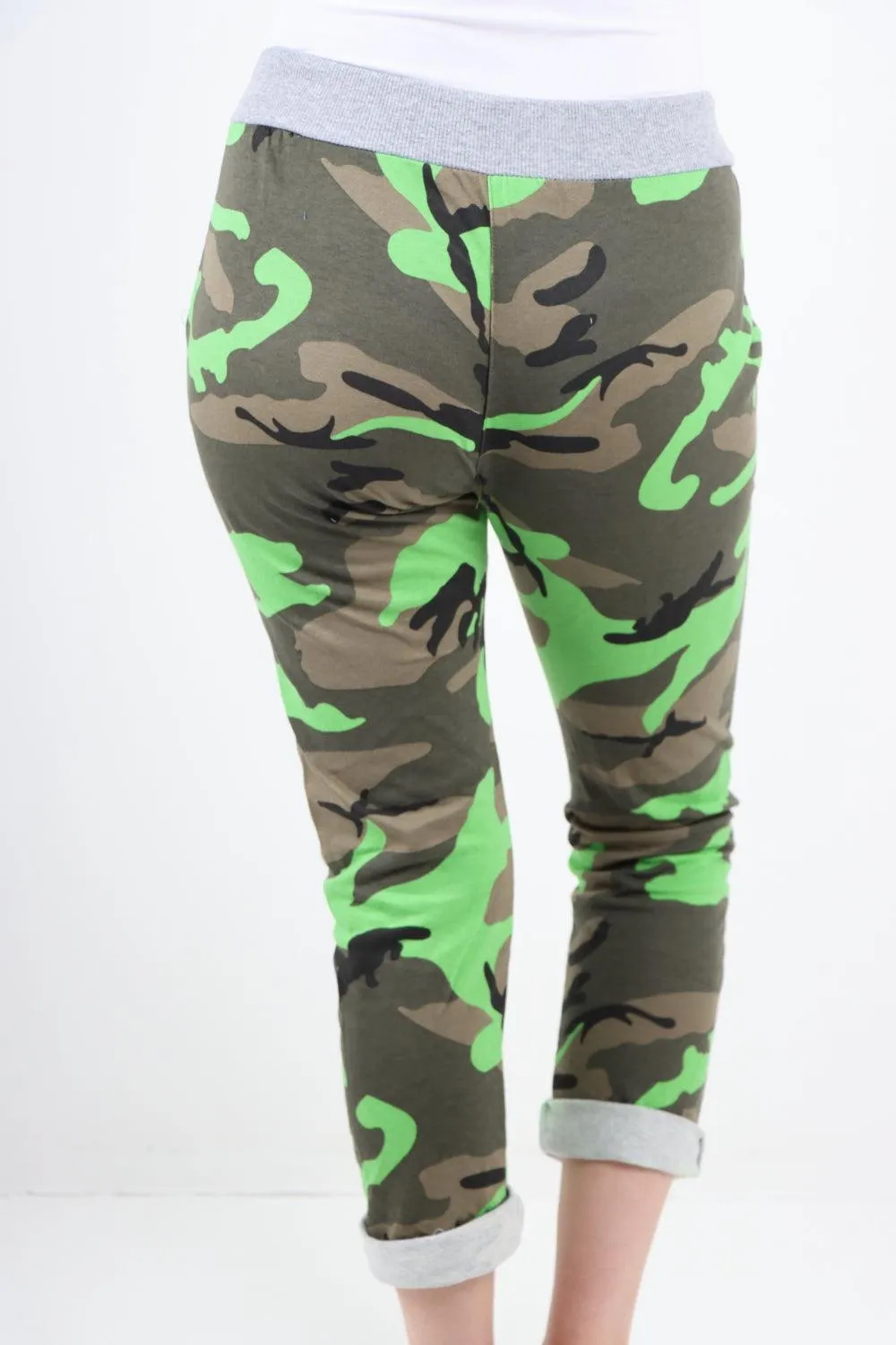 Camo Print  Cotton Ladies Trouser