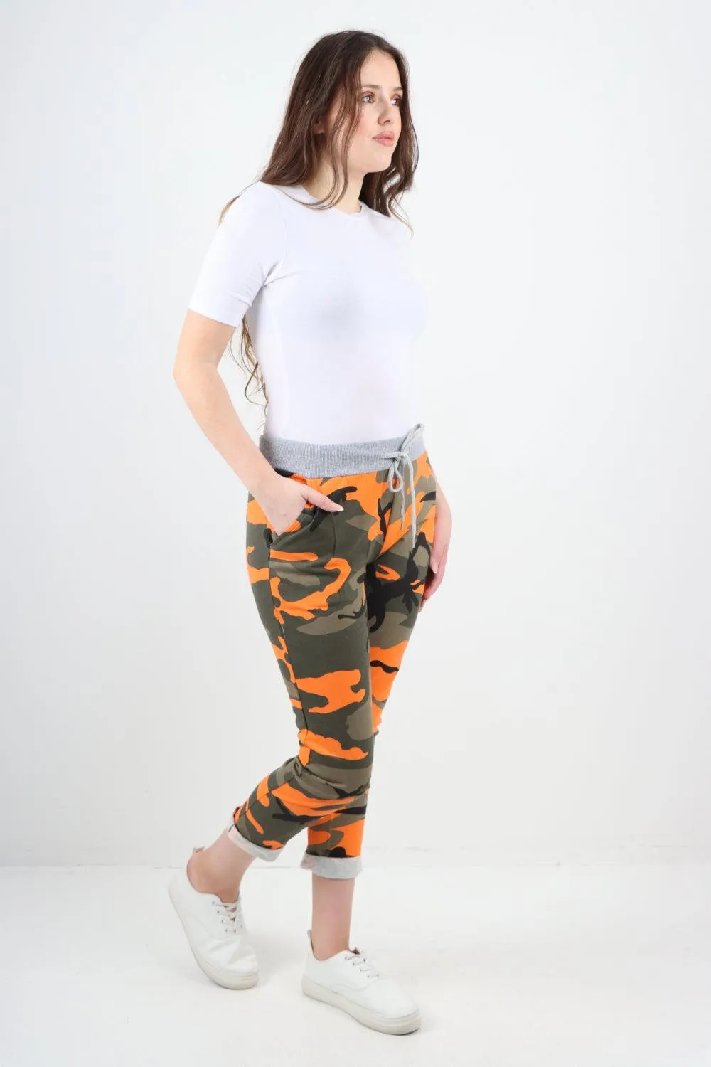 Camo Print  Cotton Ladies Trouser