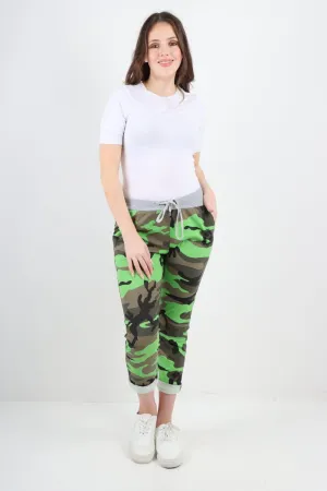 Camo Print  Cotton Ladies Trouser