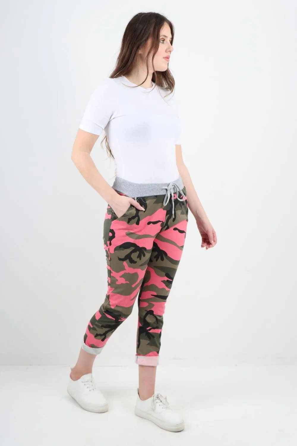 Camo Print  Cotton Ladies Trouser