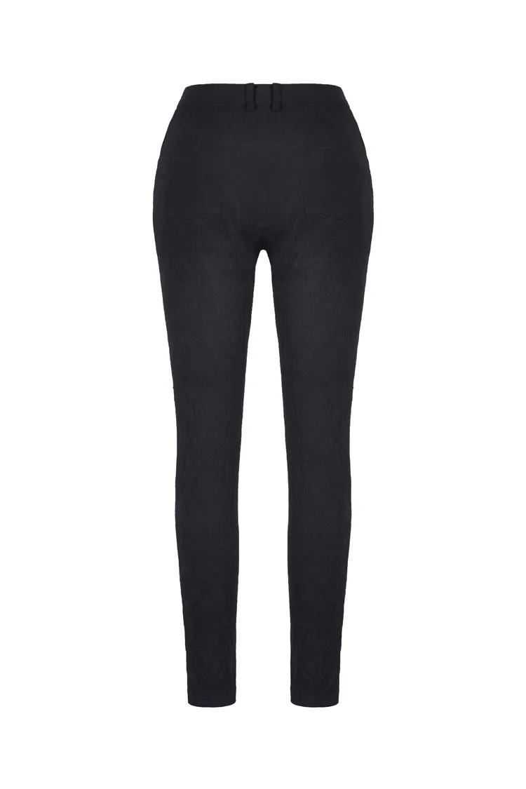 Elegant Women's Lace Skinny Pants for Evening Wear