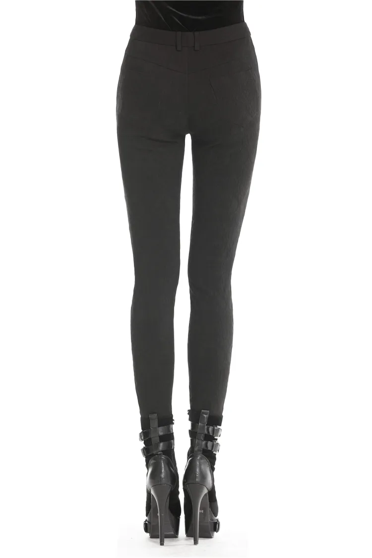 Elegant Women's Lace Skinny Pants for Evening Wear