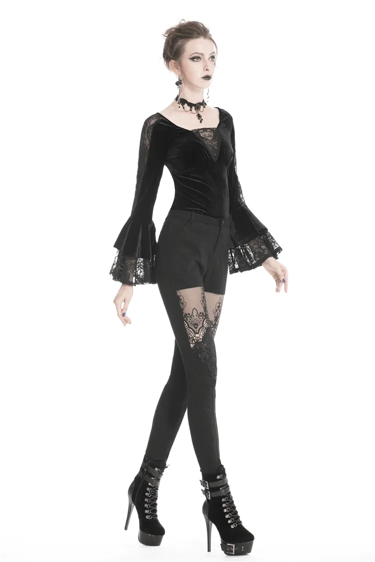 Elegant Women's Lace Skinny Pants for Evening Wear
