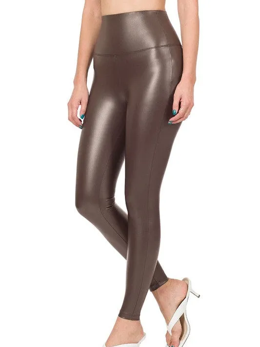 Imperfectly Perfect High Rise Faux Leather Leggings