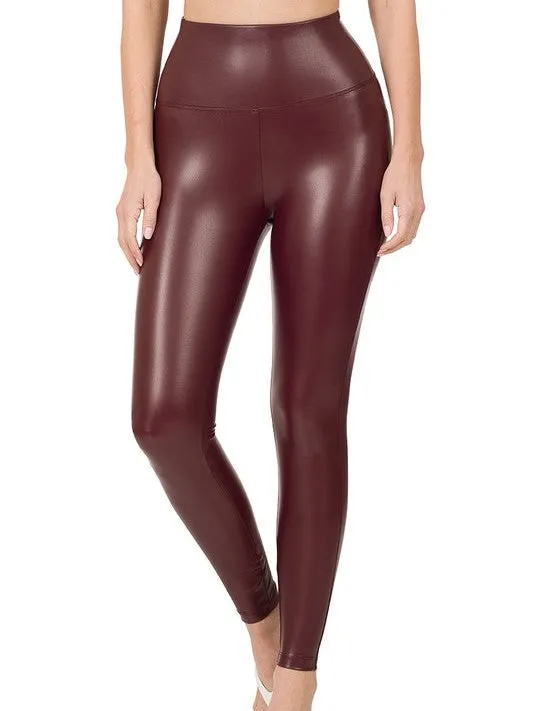 Imperfectly Perfect High Rise Faux Leather Leggings