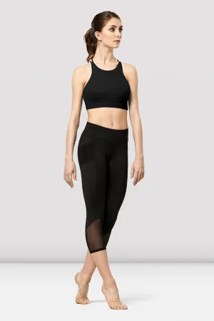 Ladies Renata Mesh Panelled Capri Leggings