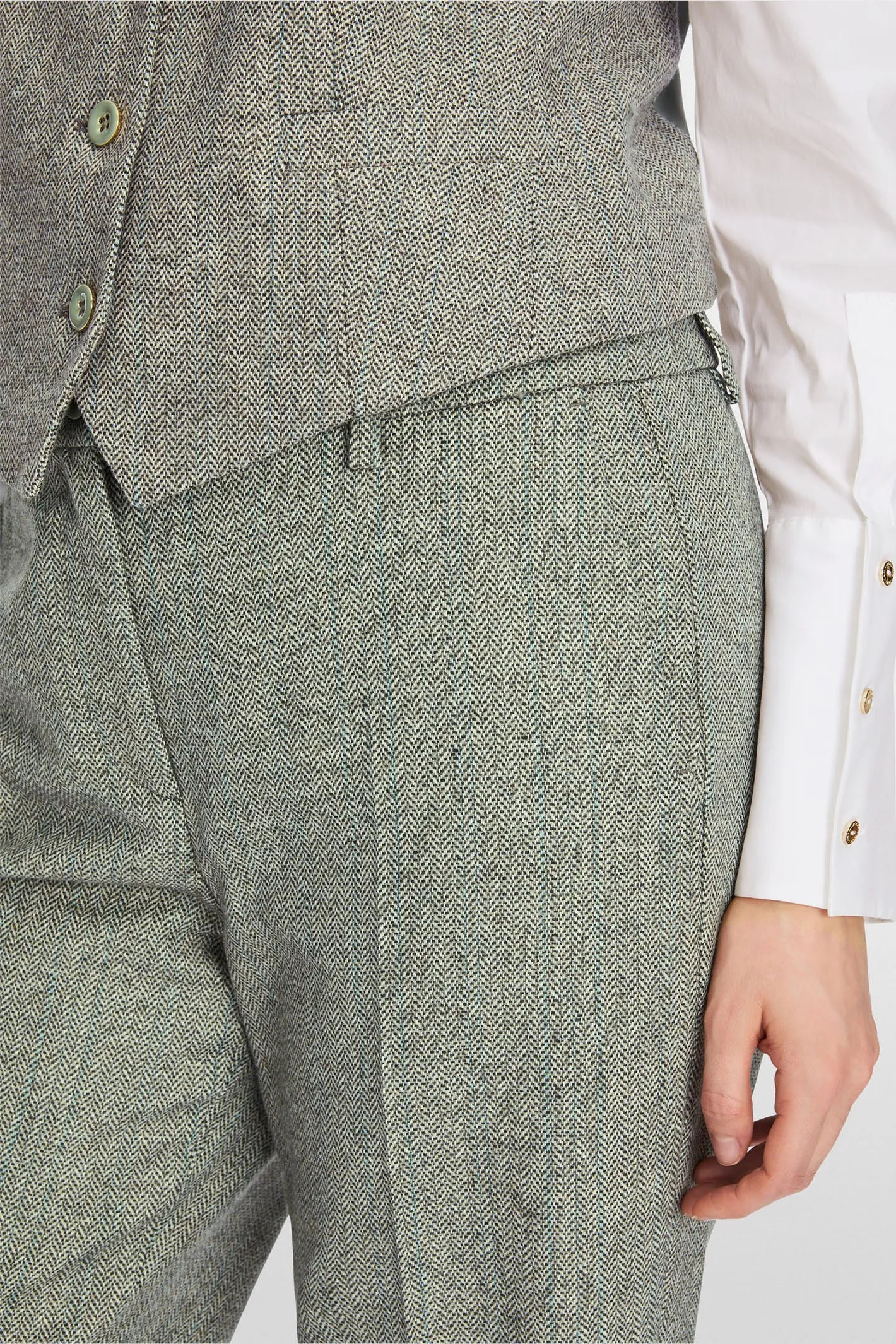Marc Cain Collection XC 81.17 W27 Frozen Sage Green Trousers