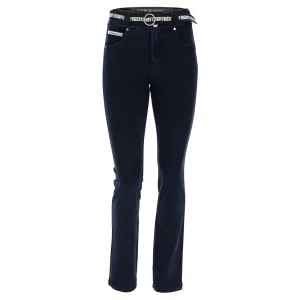(NOW3MC002-J0B) N.O.W.® PANTS DENIM-EFFECT SLIM FIT STRAIGHT LEG TROUSERS