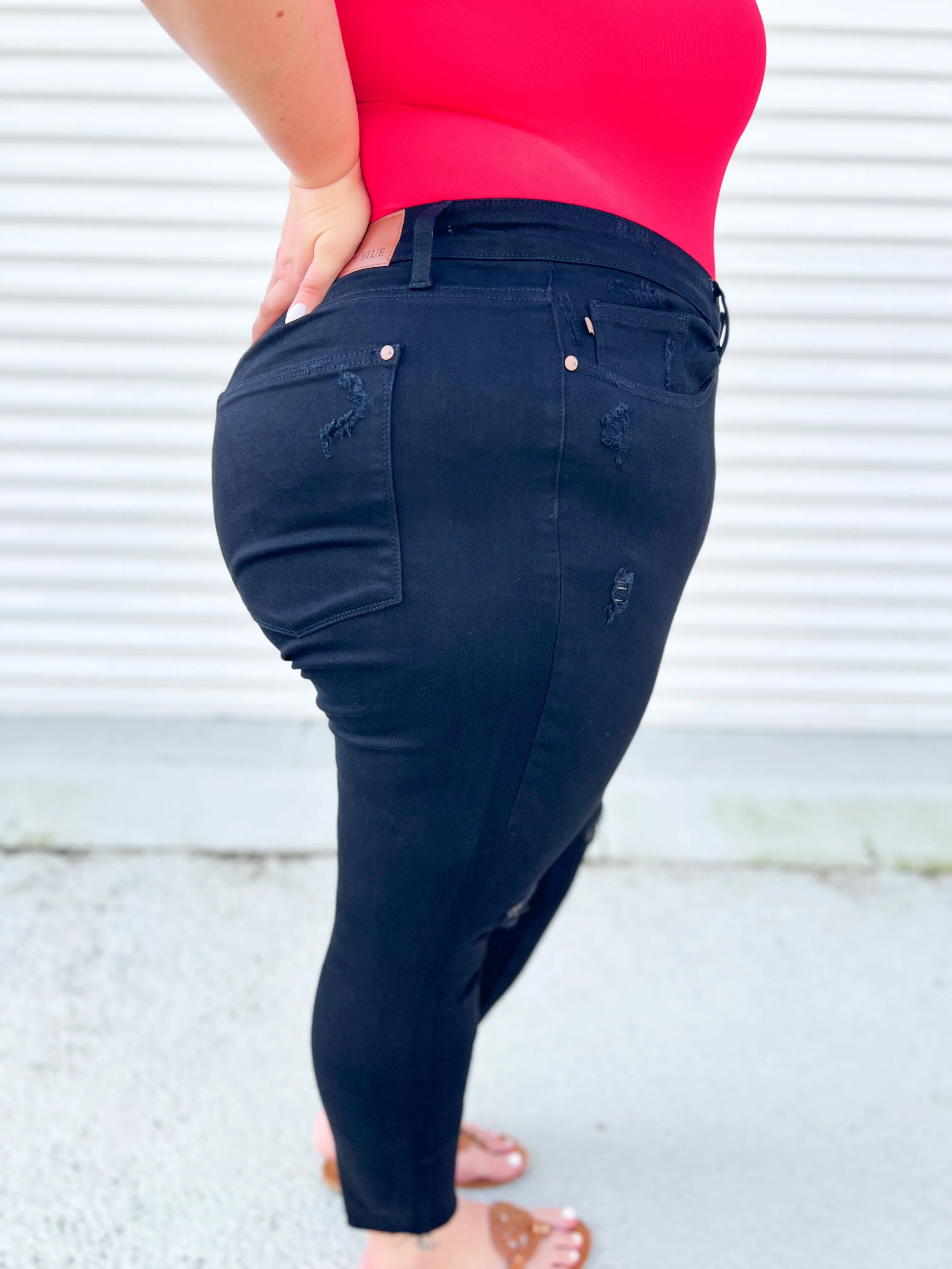 Obsidian Skinny Jeans by Judy Blue