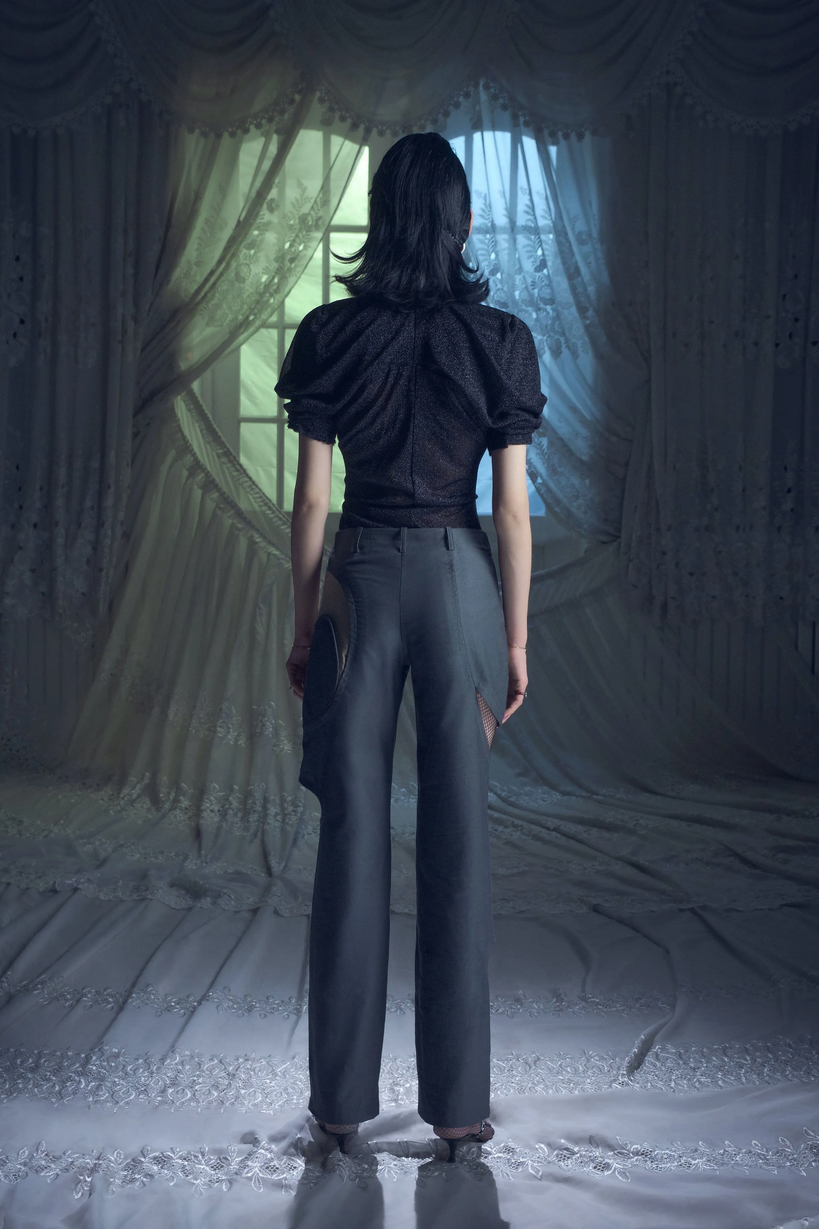 Paisley Trousers With SIits