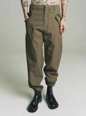Tea Dust Glaze Cargo Trousers