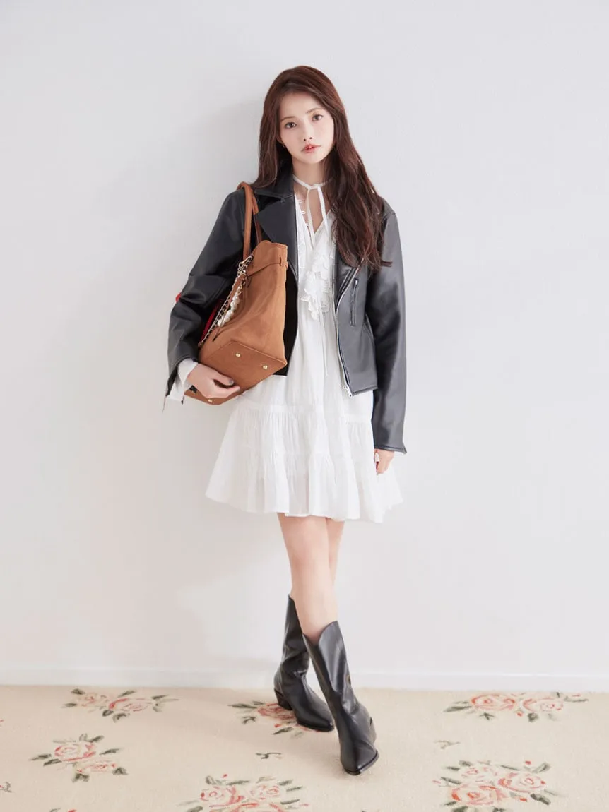 Trendy PU Leather Jacket