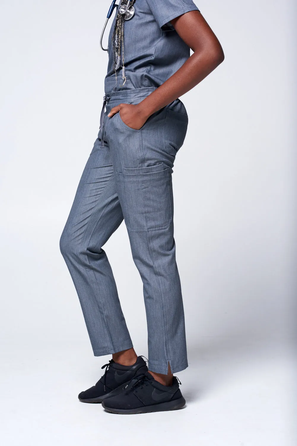 Women's Skinny 11-Pocket Scrub Pants - Clearance Sale