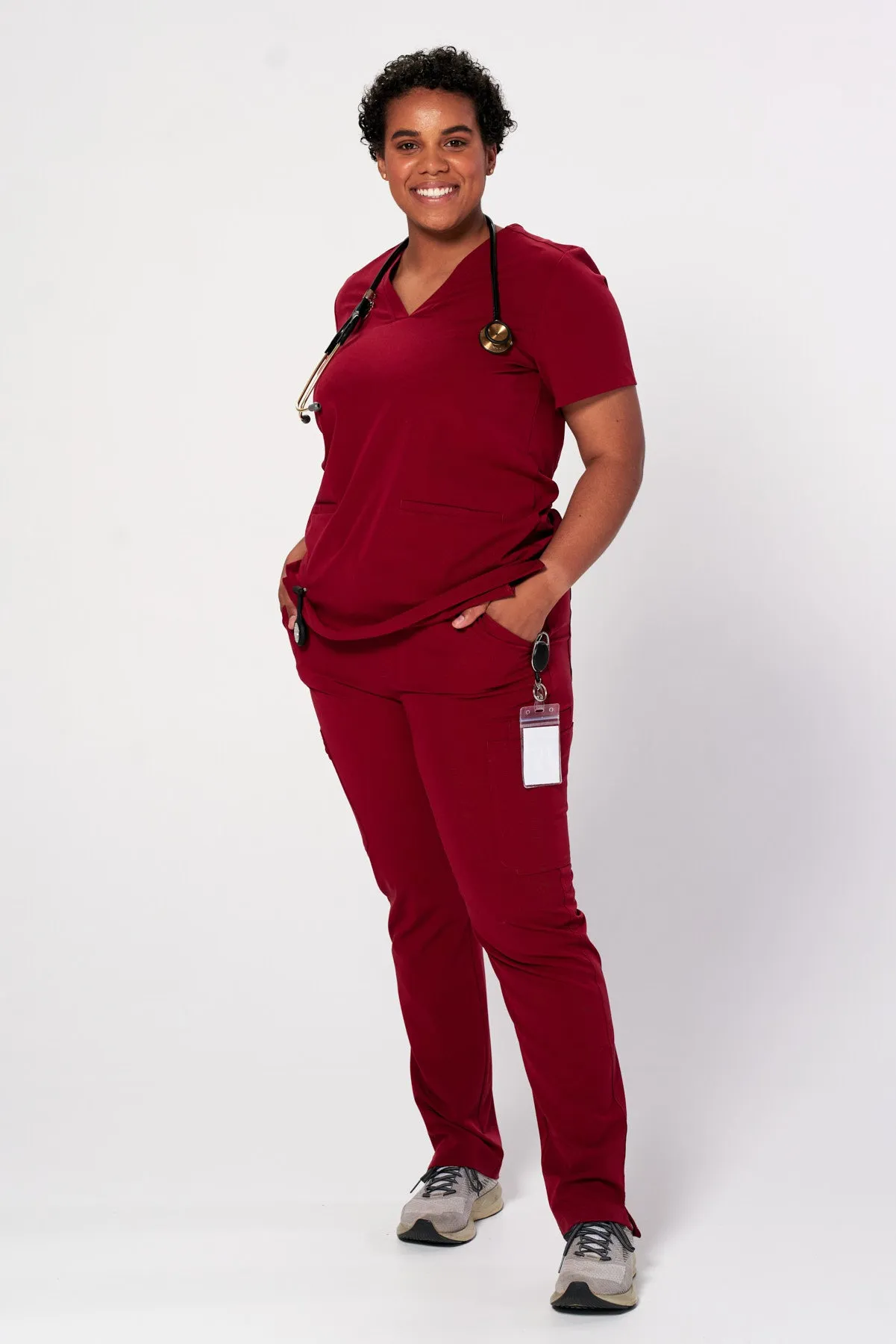 Women's Skinny 11-Pocket Scrub Pants