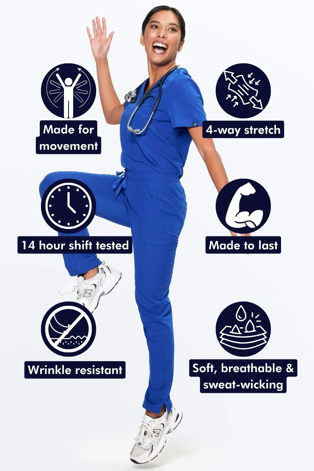 Women's Skinny 11-Pocket Scrub Pants