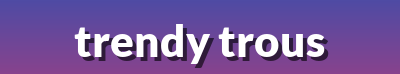 Trendy Trousers - Slim Fit Chinos, Flowing Culottes & Elegant Jumpsuit Pants